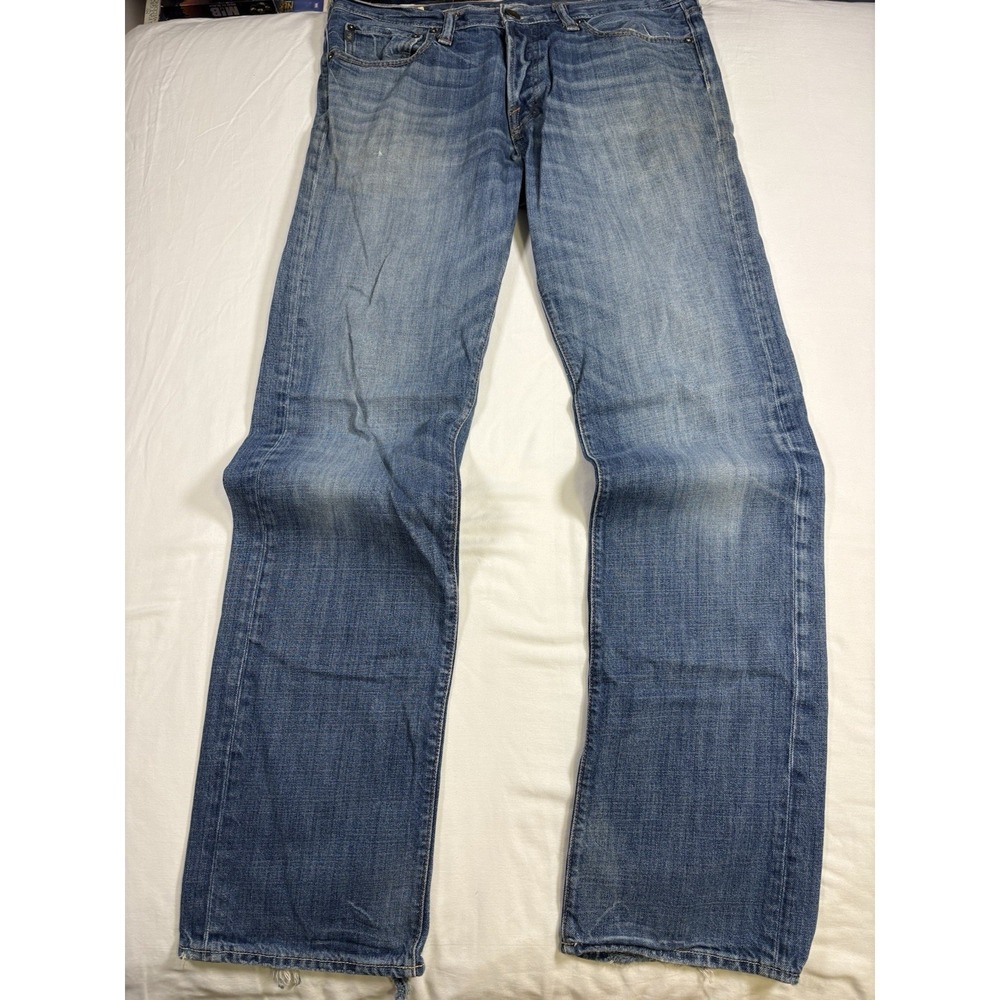 VTG Abercrombie & Fitch Horton Jeans Straight Button Fly Distressed 32x34